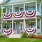 5 Pack 3x6 Feet Large American Flags Patriotic Bunting Stars Stripes 4th of July Pleated Fan USA Flag Banners Red White Blue Decorations for Outdoor Porch,Memorial Day,Independence Day,National Day